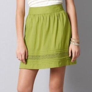 LOFT Lime Green Mini Skirt size 4